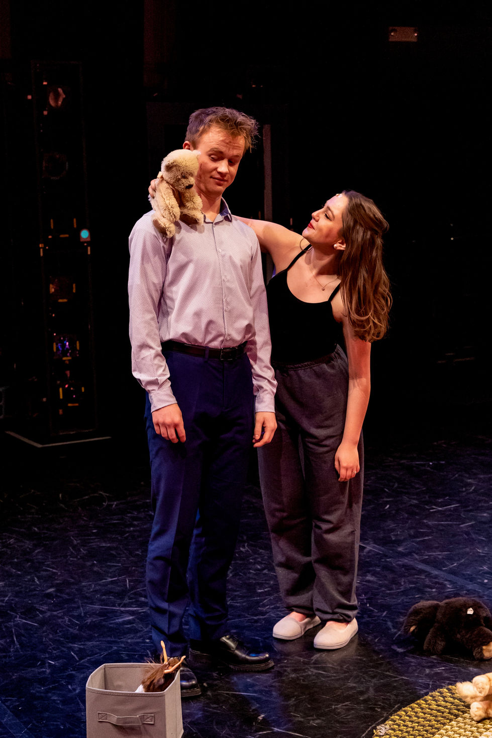 (L to R) Sam Meyer as Bobby, Edie Roth as Jenny