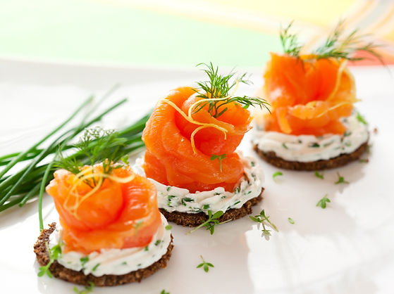 Crucial Cuisine Smoked Salmon Bilinis.JPG