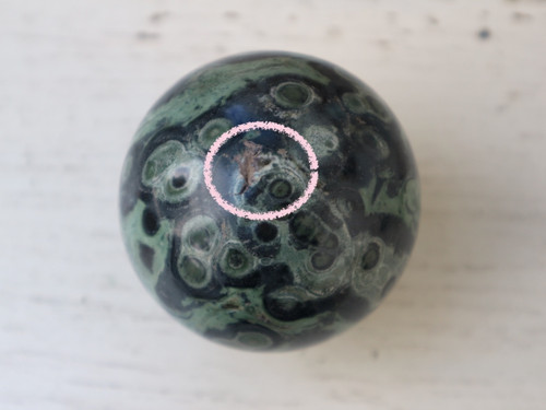 古来のカルマ・家系の癒し】カンババジャスパー・スフィア（1）60mm