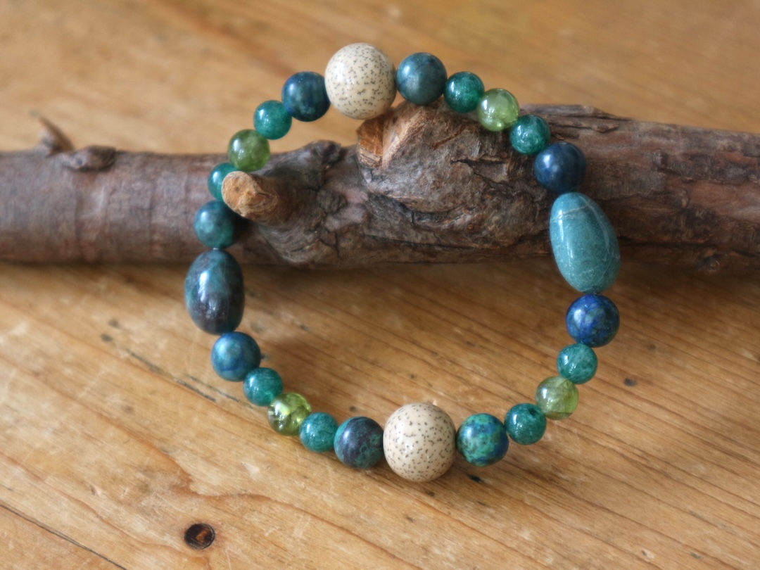 クリソコラ・クオンタムクアトロシリカ　ブレスレット