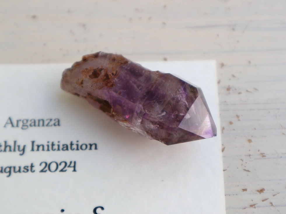 energized : St ジャーメインと黄金のピラミッド・チレジイアメジストエレスチャル16g