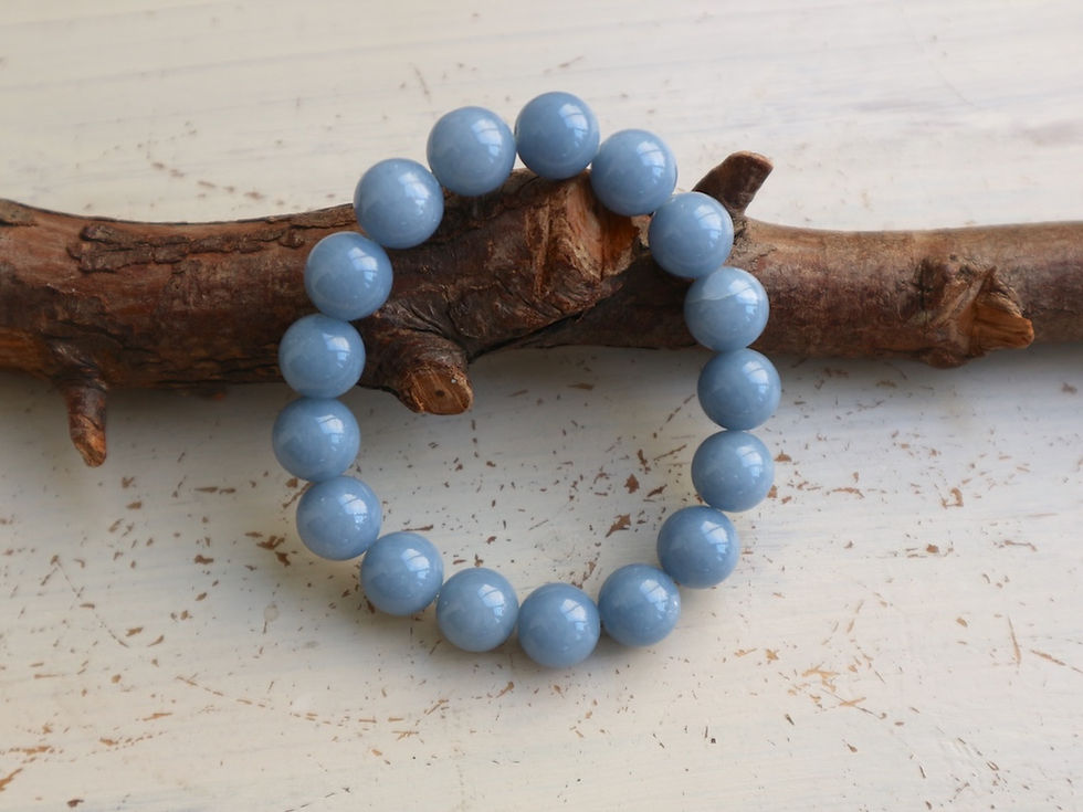 エンジェライト(アンハイドライト)ブレスレット