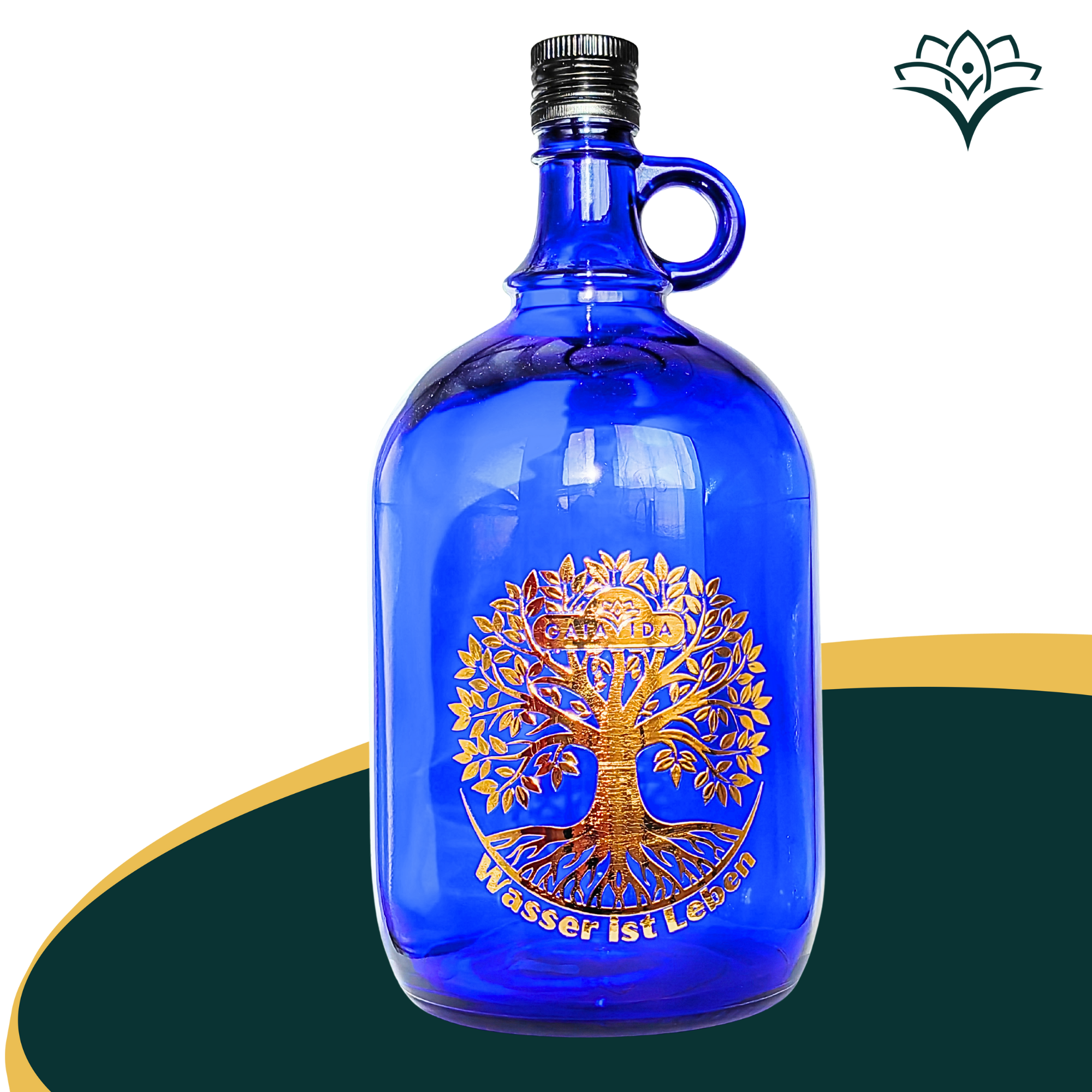 Glasflasche 5 Liter "Lebensbaum"