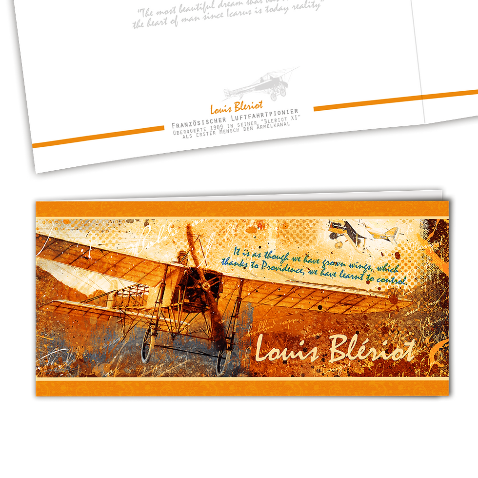 Thumbnail: 2x "Blériot" folding cards