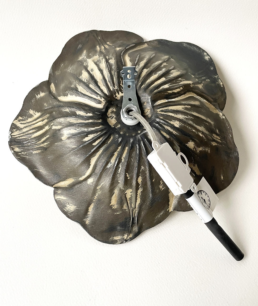 Miniature : Applique fleur dorée