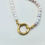 Miniaturbild: elegante perlenkette mit goldverschluss