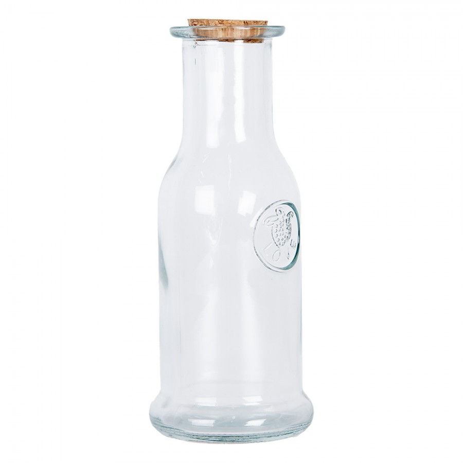 Miniature : Bouteille décorative en verre avec bouchon en liège