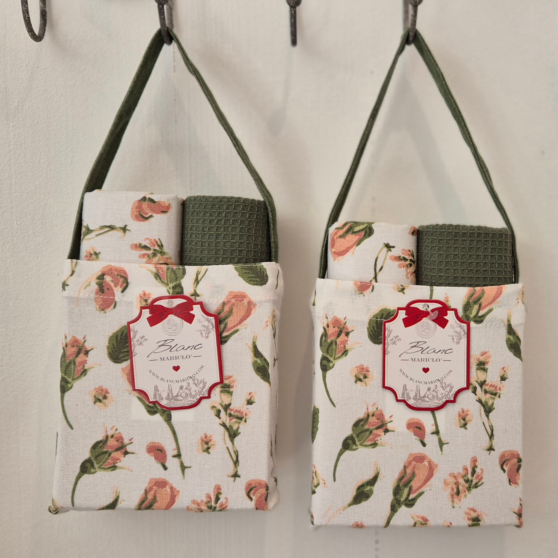 Set de 2 torchons 40x70 cm – Blanc Mariclò