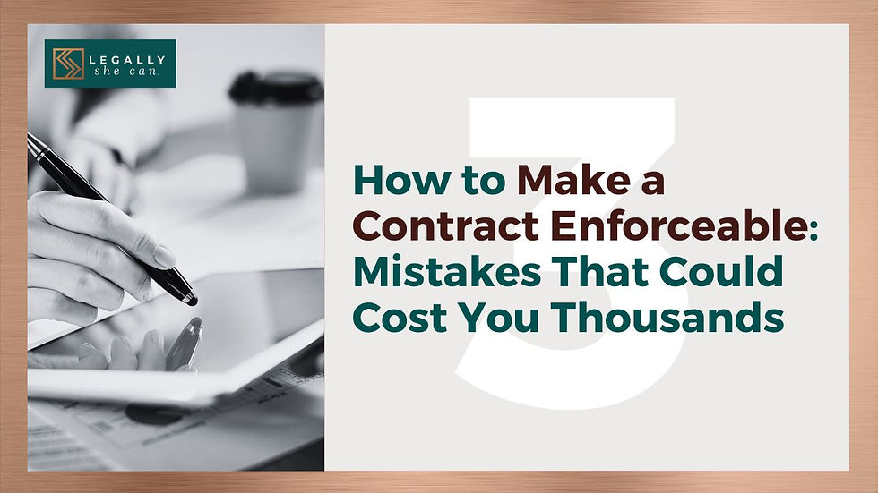 Things to check before sending a contract