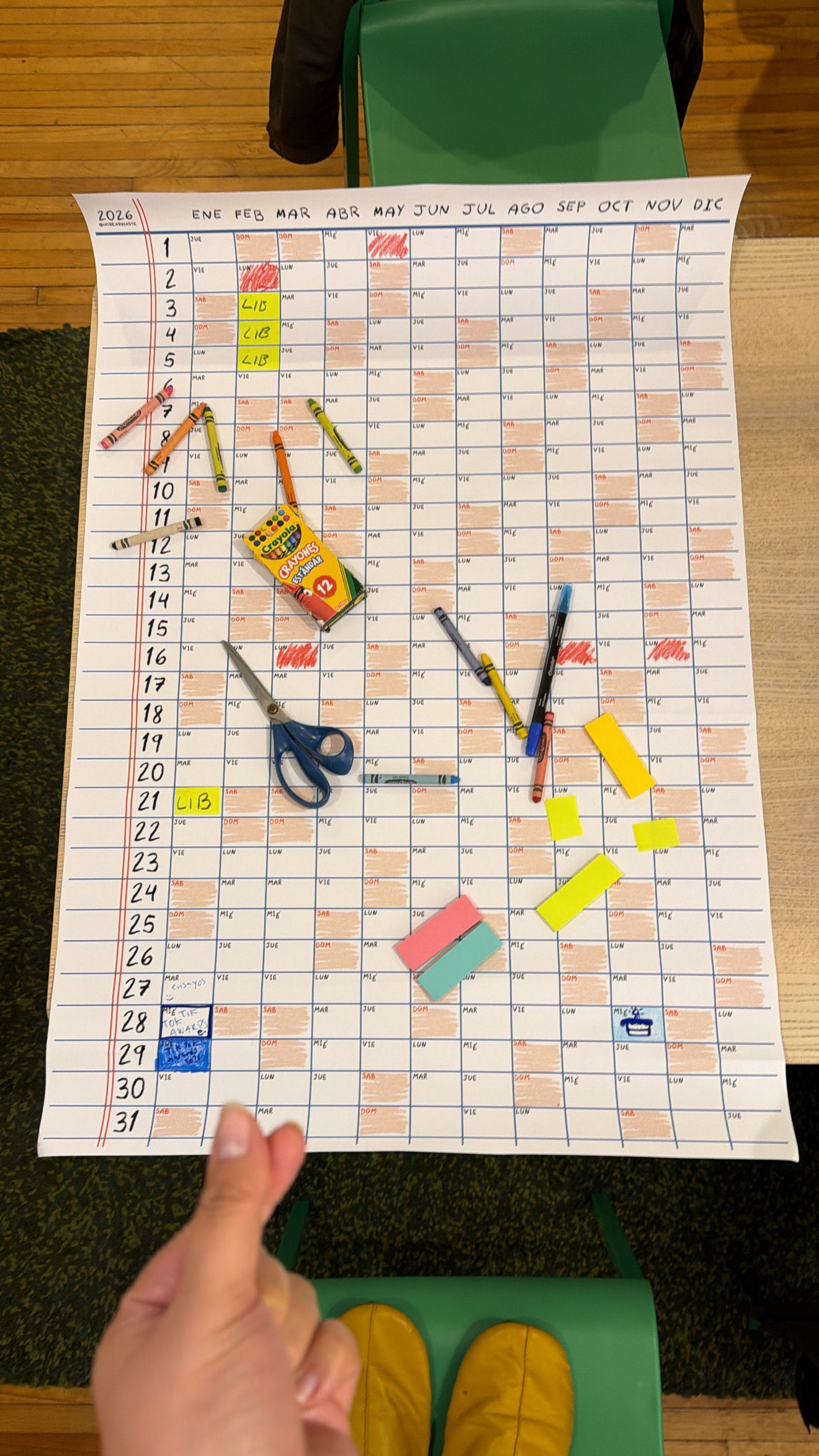 MEGA calendario 2026