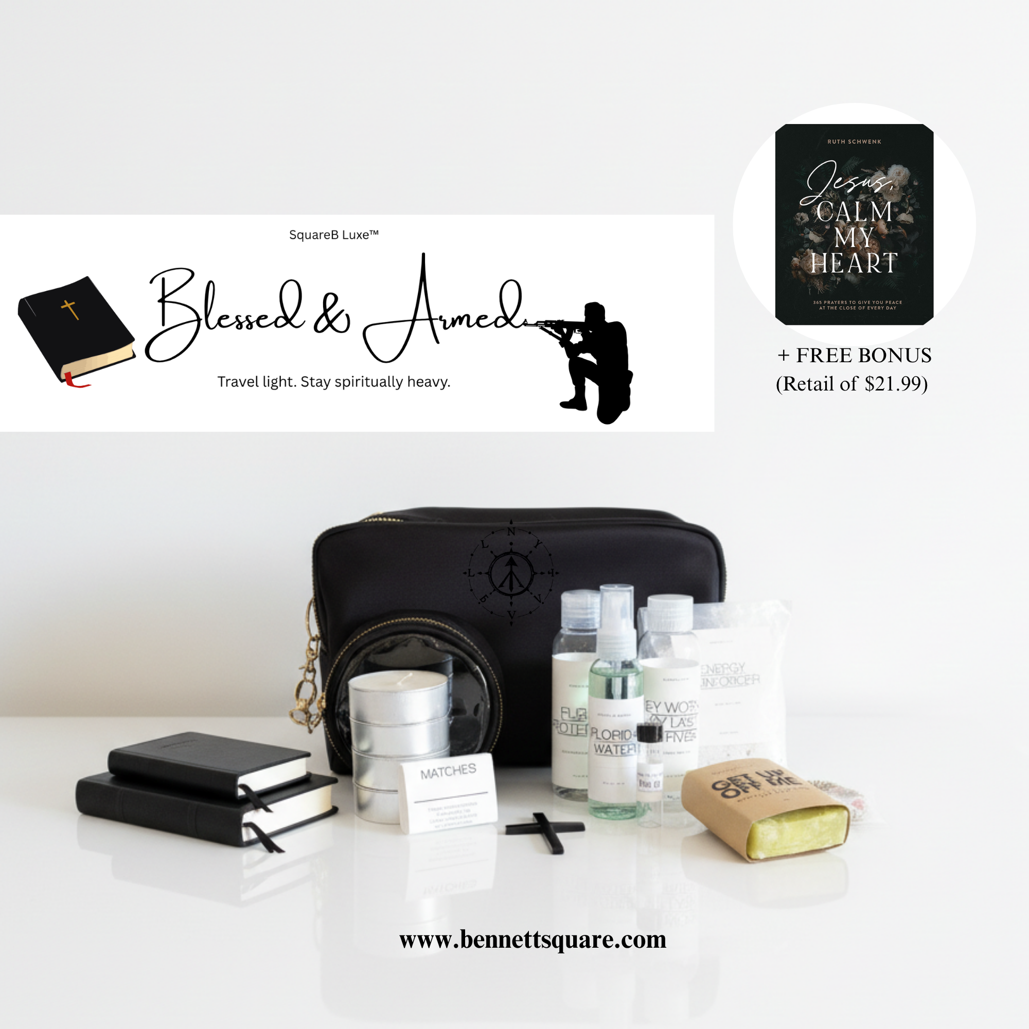 Blessed & Armed: On-the-Go Spiritual Protection Kit | Travel Faith & Peace Set