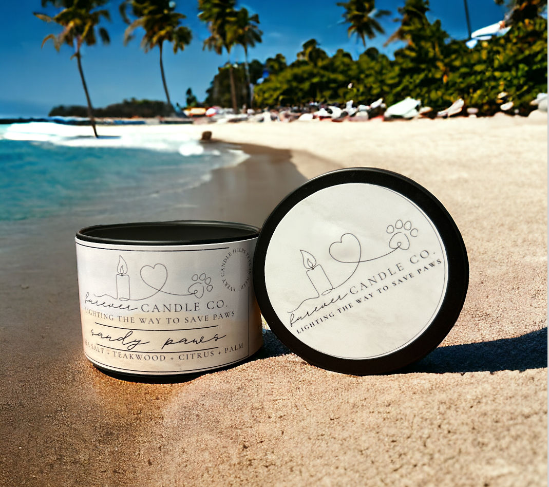 Sandy Paws Small Candle