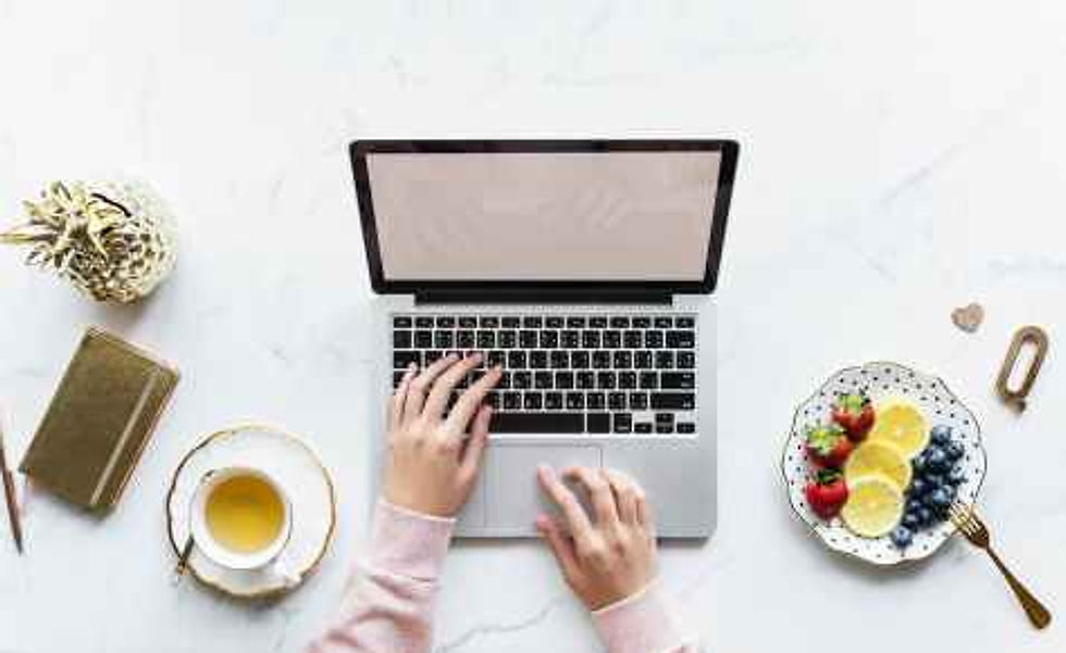 person using macbook pro