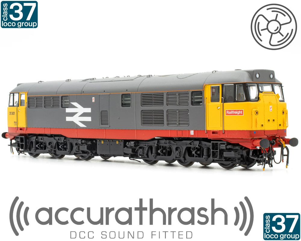 Accurascale ACC3186-DCC Class 31 - 31301 Railfreight Red-Stripe