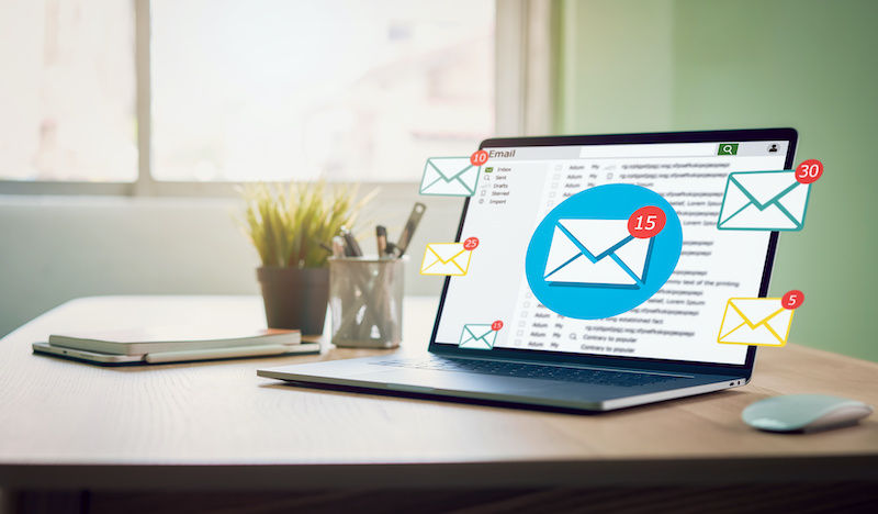 email phishing message