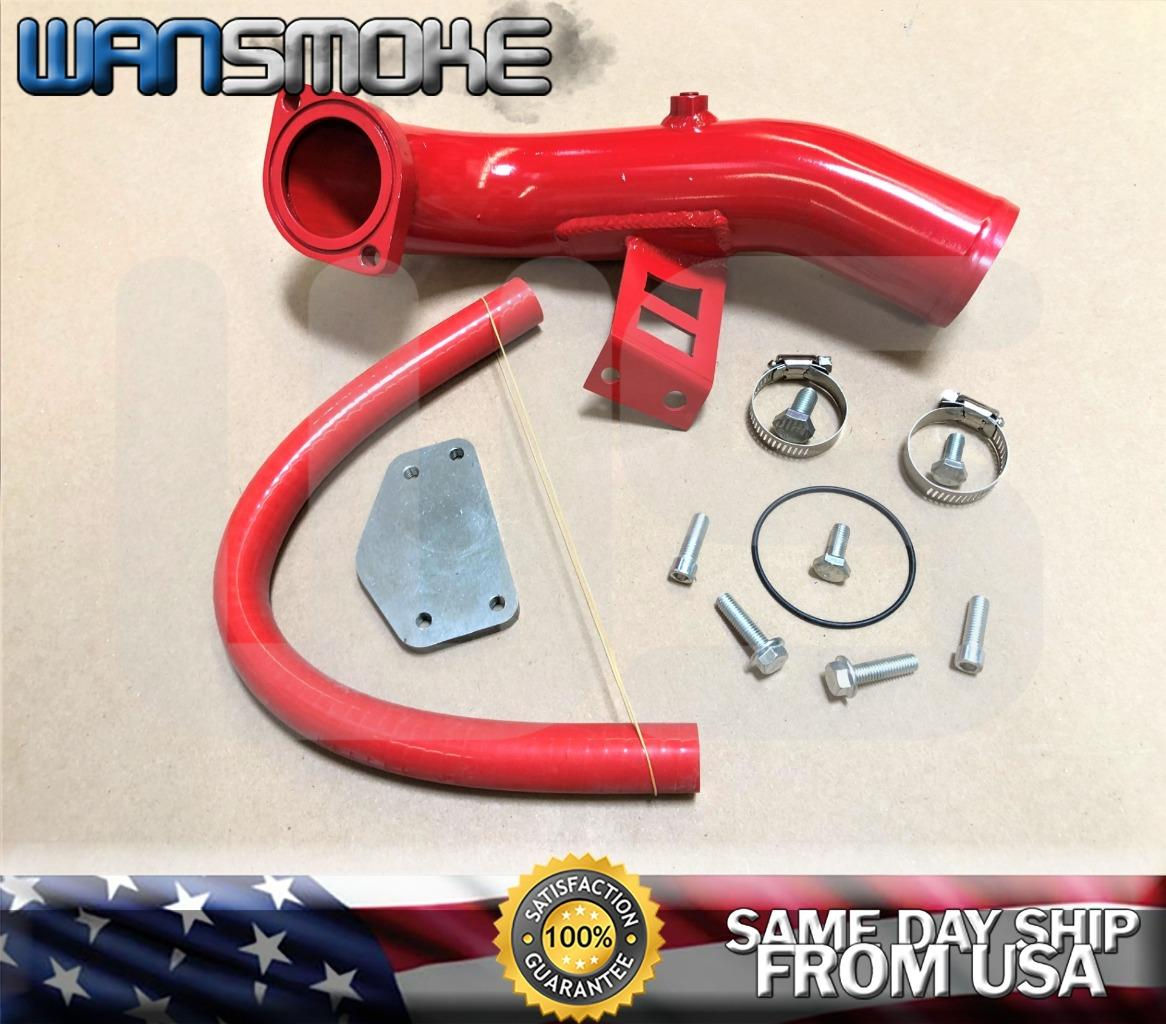RED EGR INTAKE KIT ASSEMBLY FOR 2004.5-2005 GMC CHEVY 6.6L V8 DIESEL DURAMAX LLY