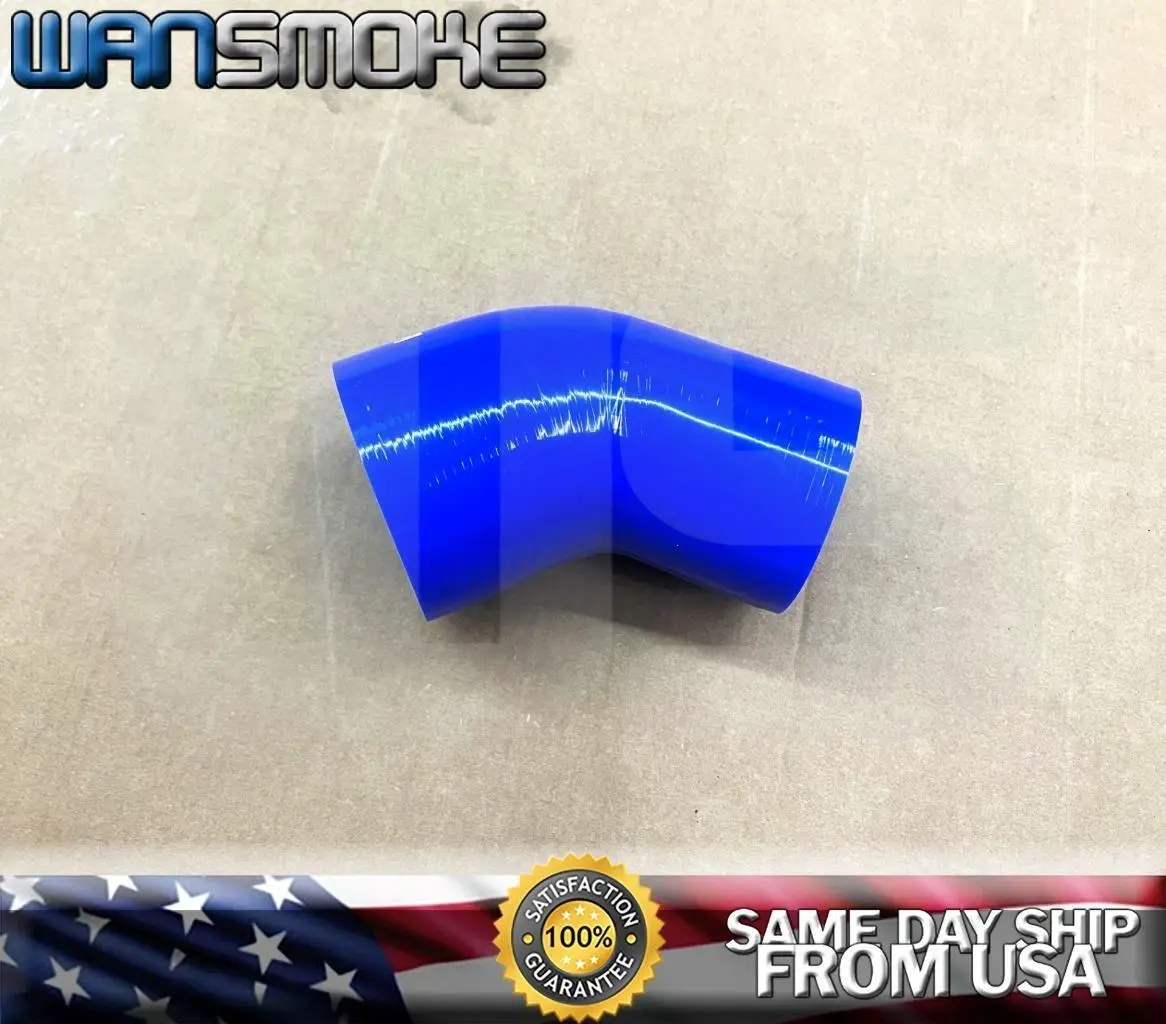 3" to 2.5" Reducer 45 Degree Elbow Silicone Hose 4-Layer Intake Turbo Coupler L