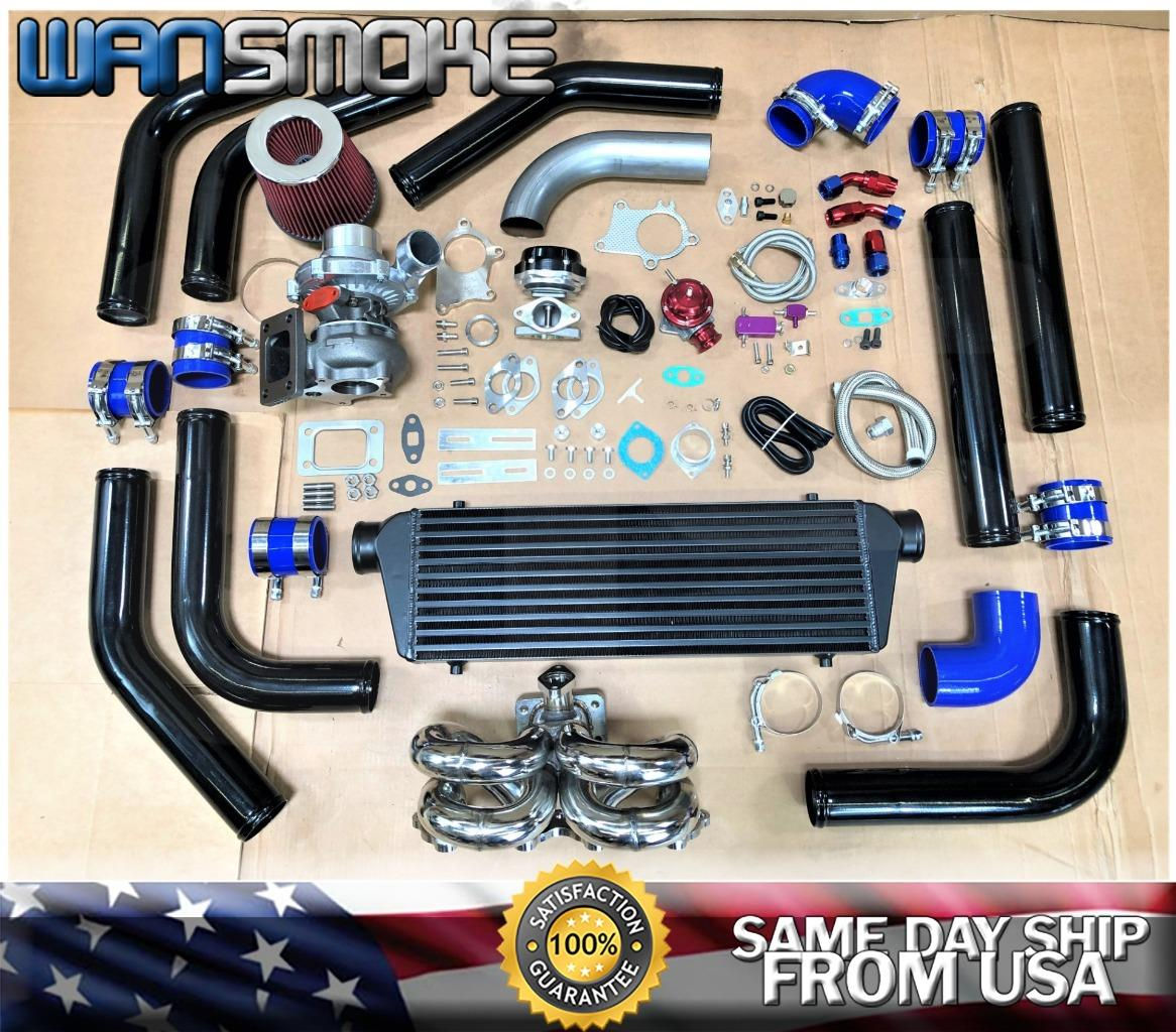 Ram Horn B-Series Integra/Civic B18 B20 T3T4 .63 Turbo Kit Manifold Intercooler
