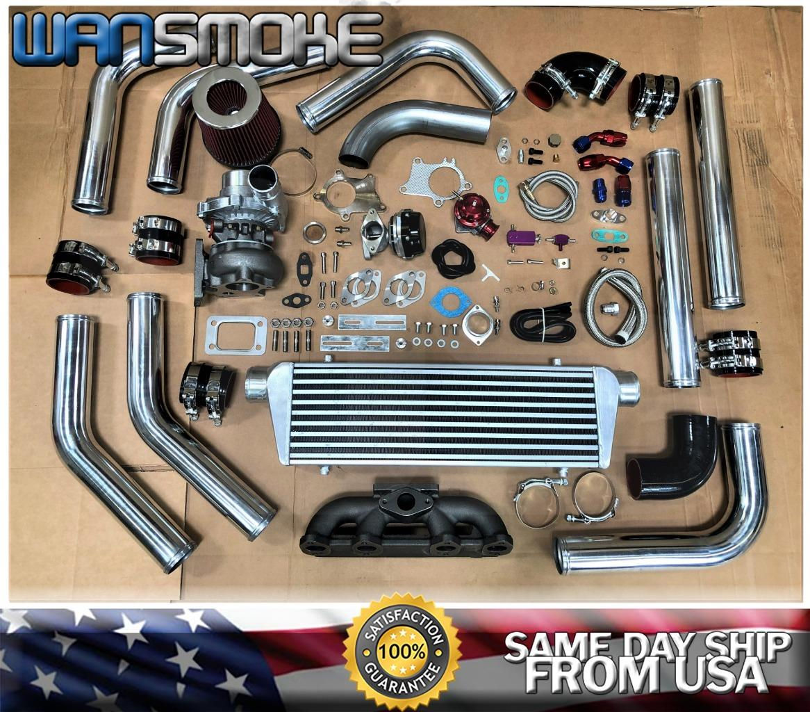 For VW 2.0L 8V Jetta Passat Golf MK2/3/4 T3.63 Turbo Kit Manifold Intercooler CH