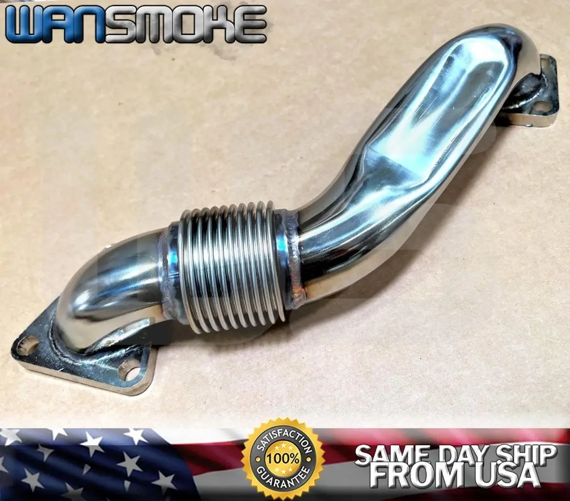 Exhaust Passenger Side Up-pipe For 2001-2016 LB7 LLY LBZ LMM LML 6.6L Duramax