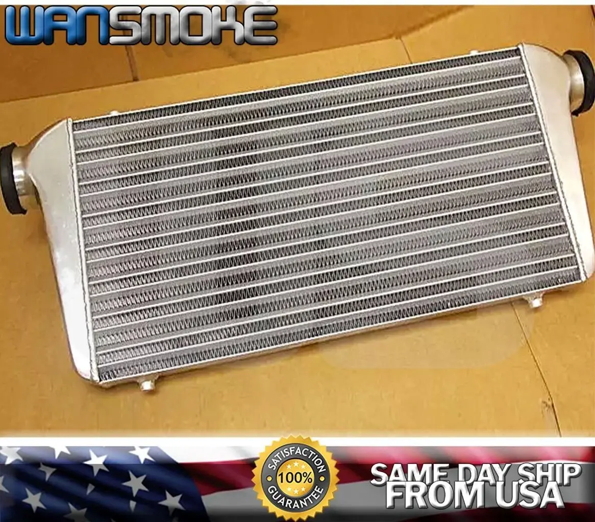3" INCH I/O UNIVERSAL TURBO FRONT MOUNT ALUMIUNUM INTERCOOLER 31"X12"X4" ALLOY
