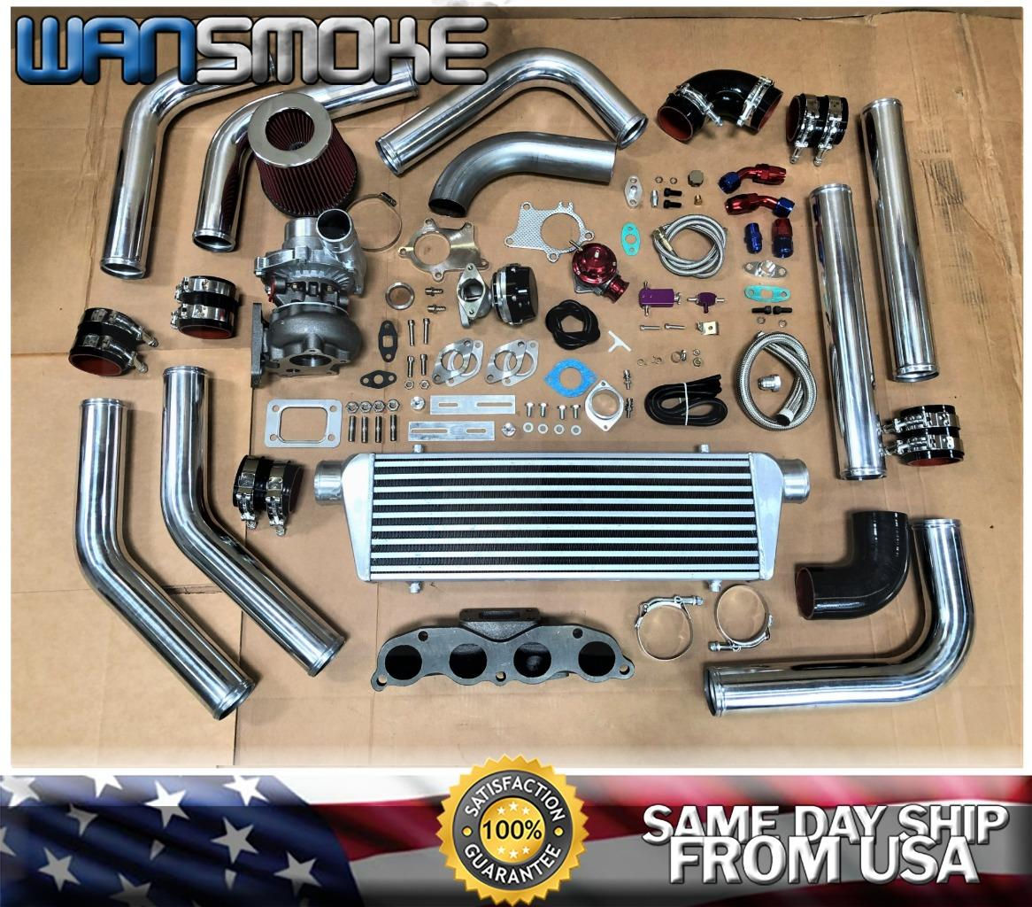 06-11 Civic Si 04-08 TSX Accord K24A T3T4 .63 Turbo Kit Manifold Intercooler CH