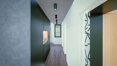 návrh interiéru chodby