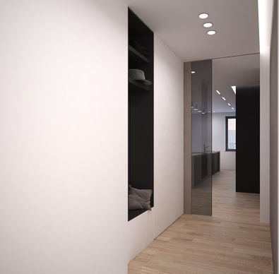 návrh interiéru chodby