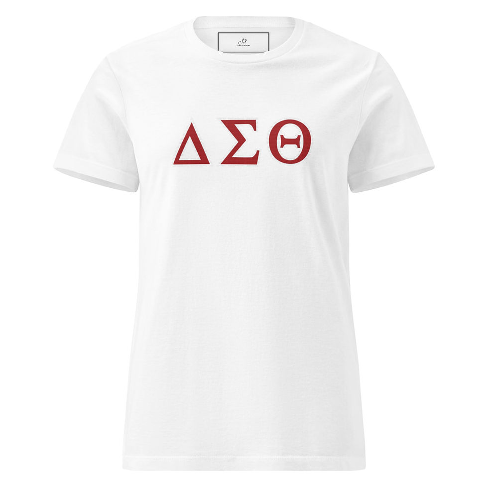 Thumbnail: Delta Sigma Theta Black, White, Red T-Shirt