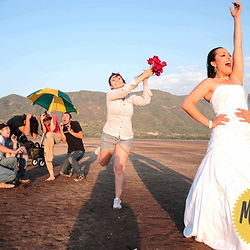 Sesión de fotos de boda trash the dress