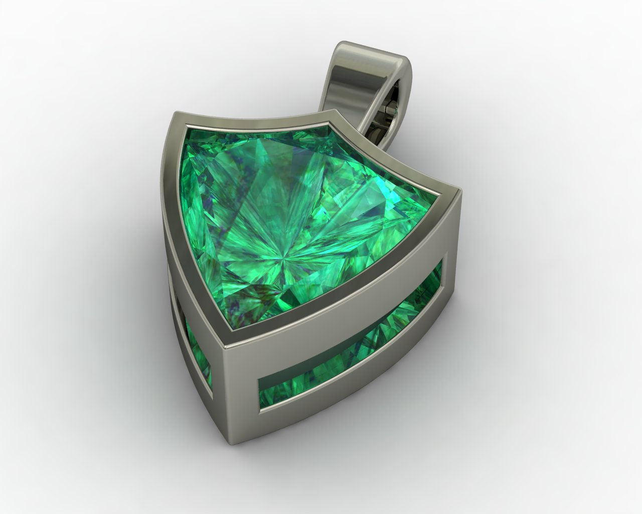 Patented Shield Stone Pendant