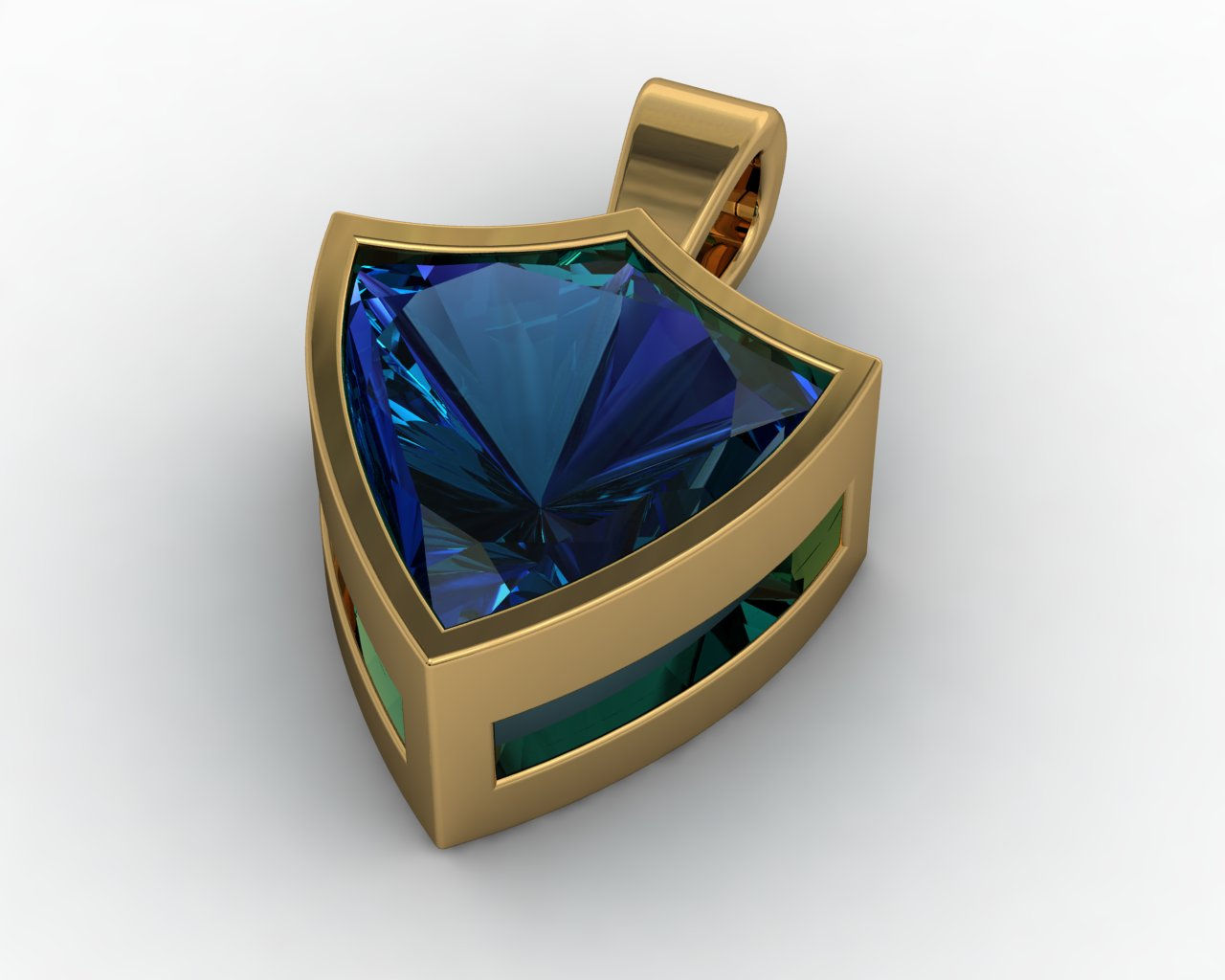 Patented Shield Stone Pendant