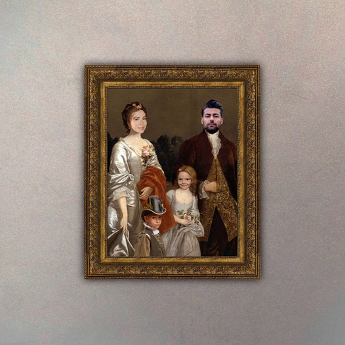 Retrato Familia Victoriana Premium | Cuadros Vintage