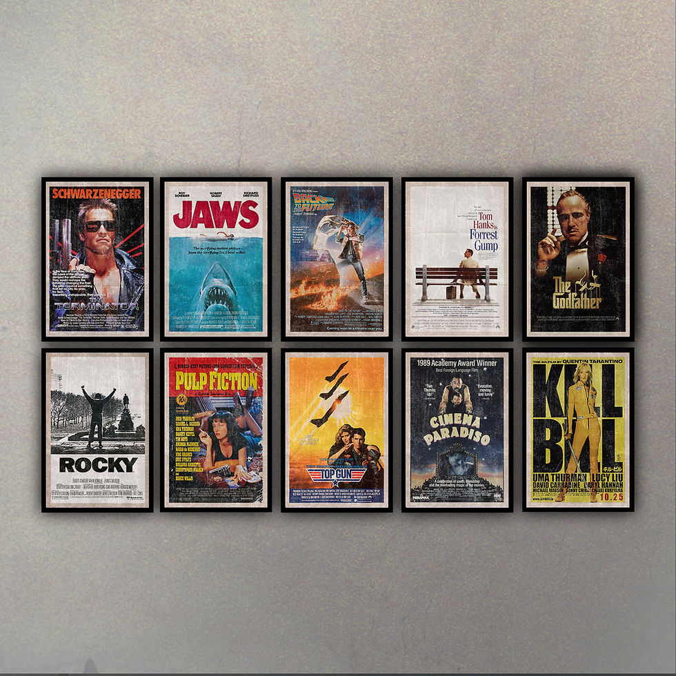 Miniatura: Combo Afiches de Cine (10 Cuadros)