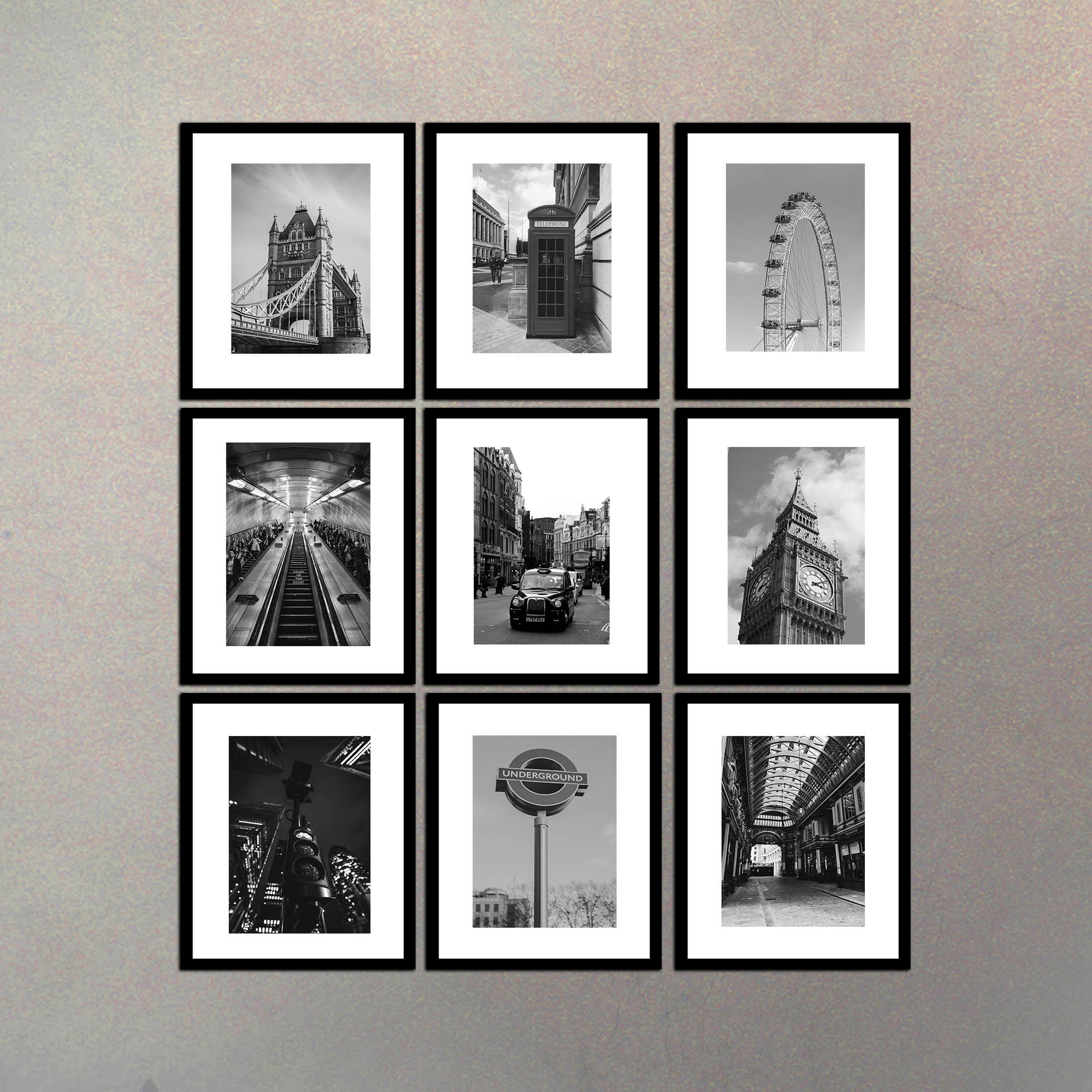 Combo London Detail (9 Cuadros)