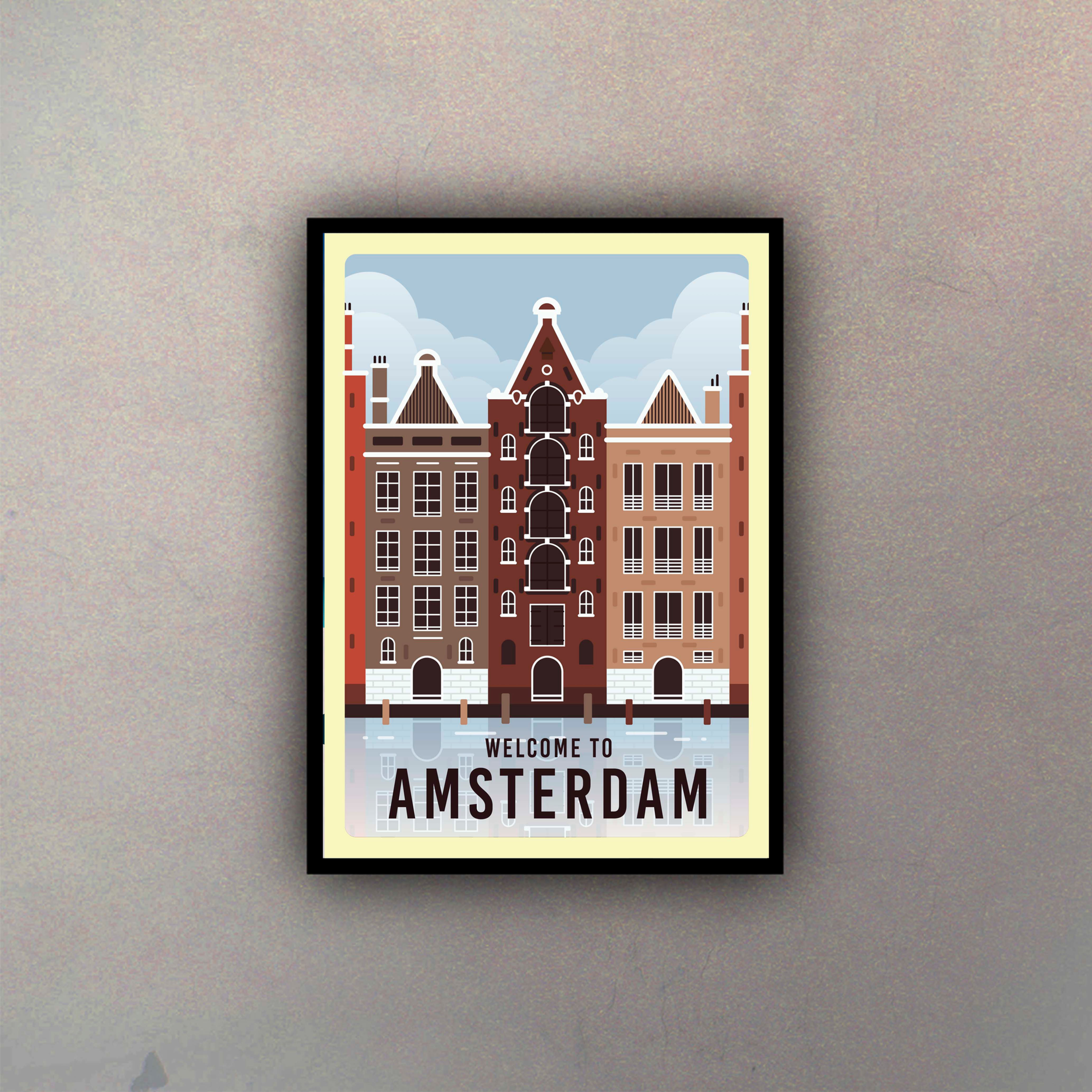 Afiche Vintage Amsterdam