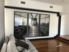 Tríptico del Puente de Brooklyn en salón