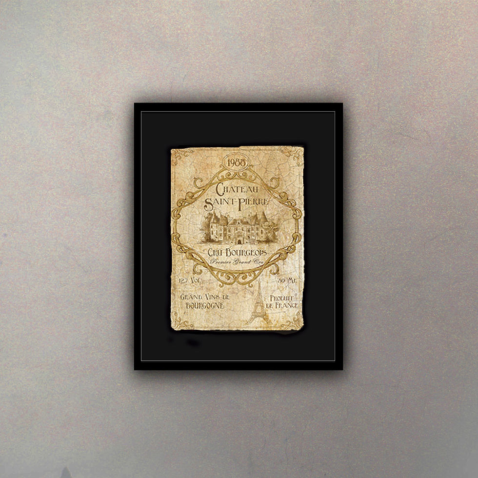 Miniatura: Cuadro Box Wine Label