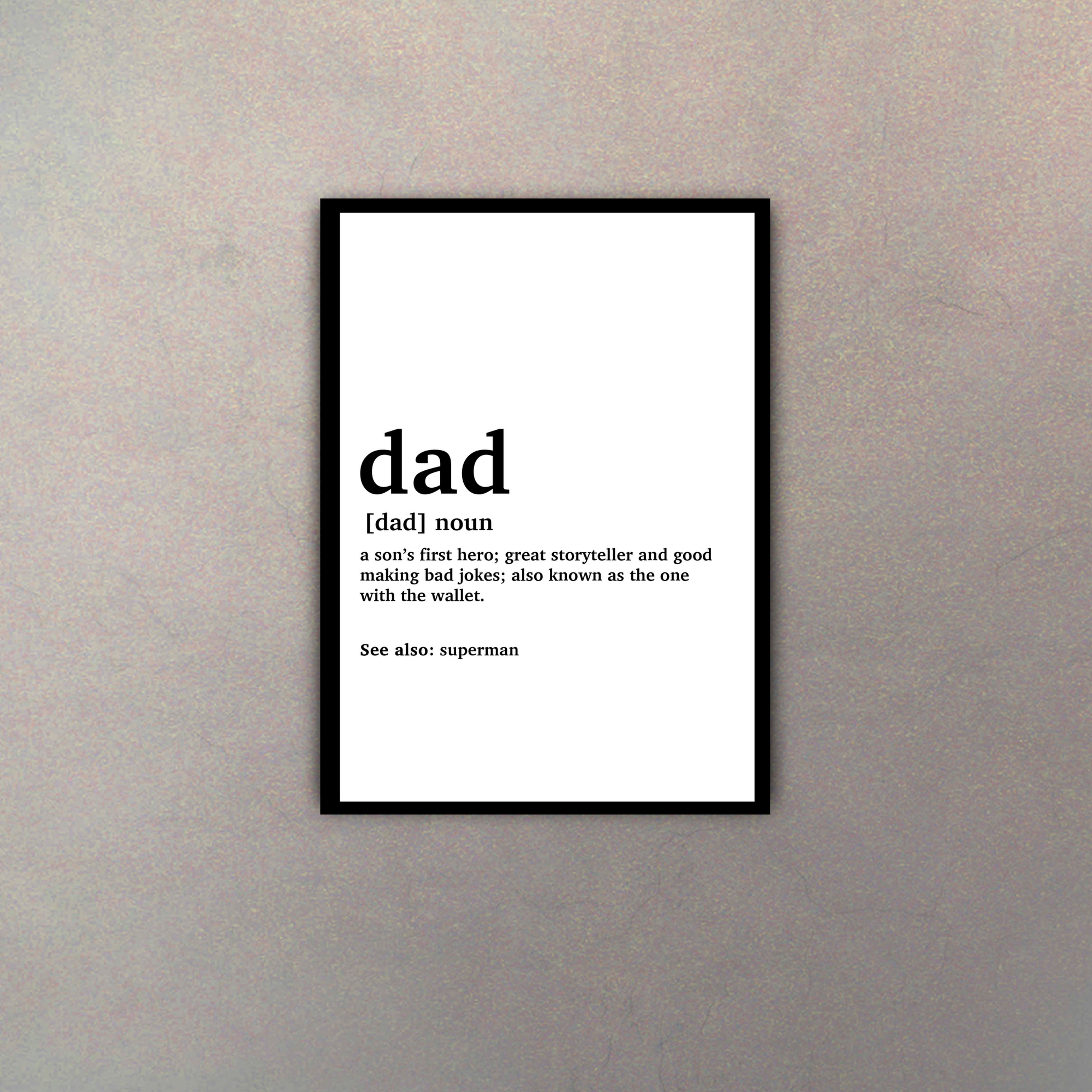 "Dad" Definición Diccionario