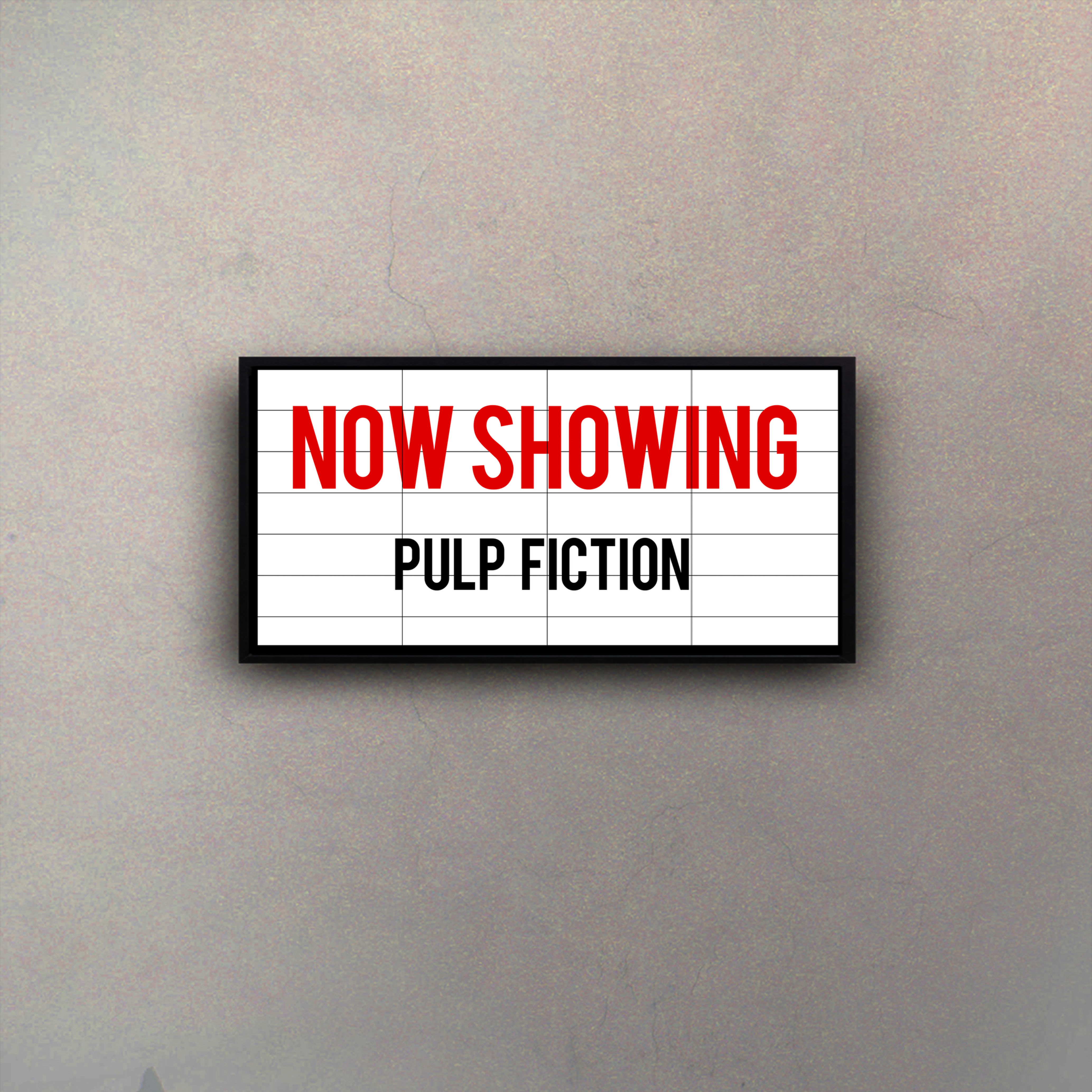 Cartel Marquesina Cine "Pulp Fiction"