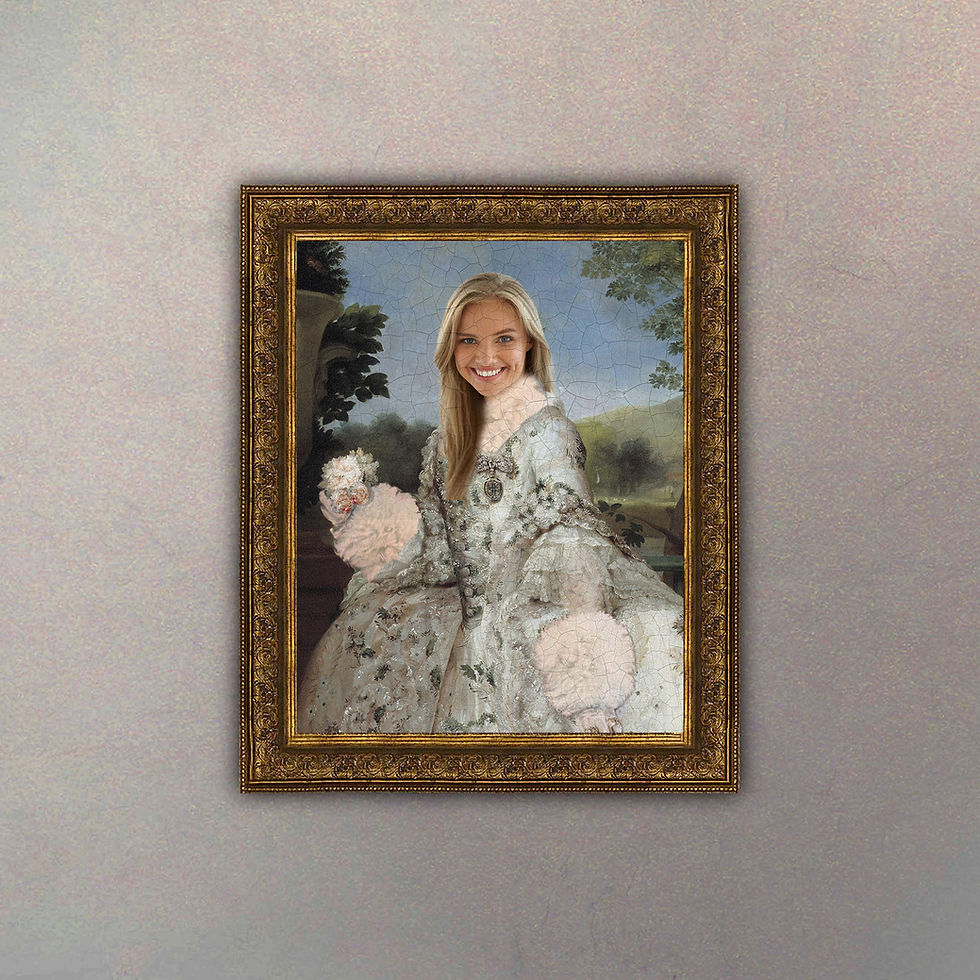 Miniatura: Retrato Mujer Victoriana Premium