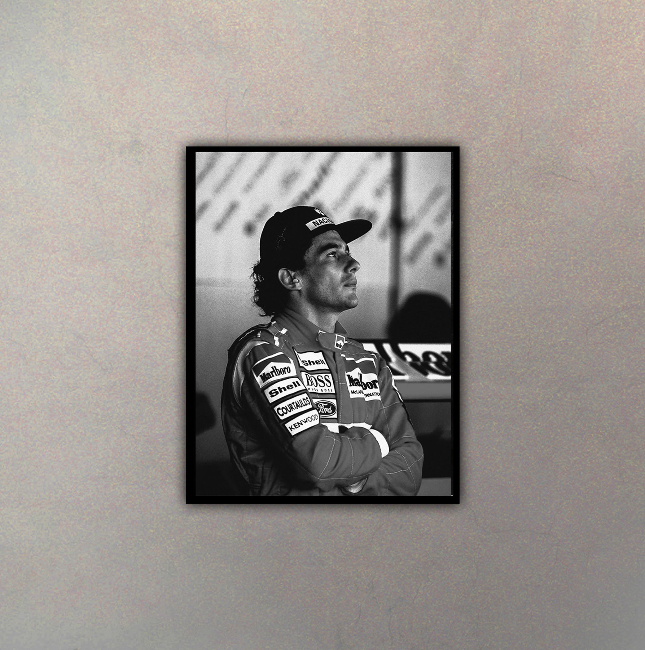 Ayrton Senna Black & White