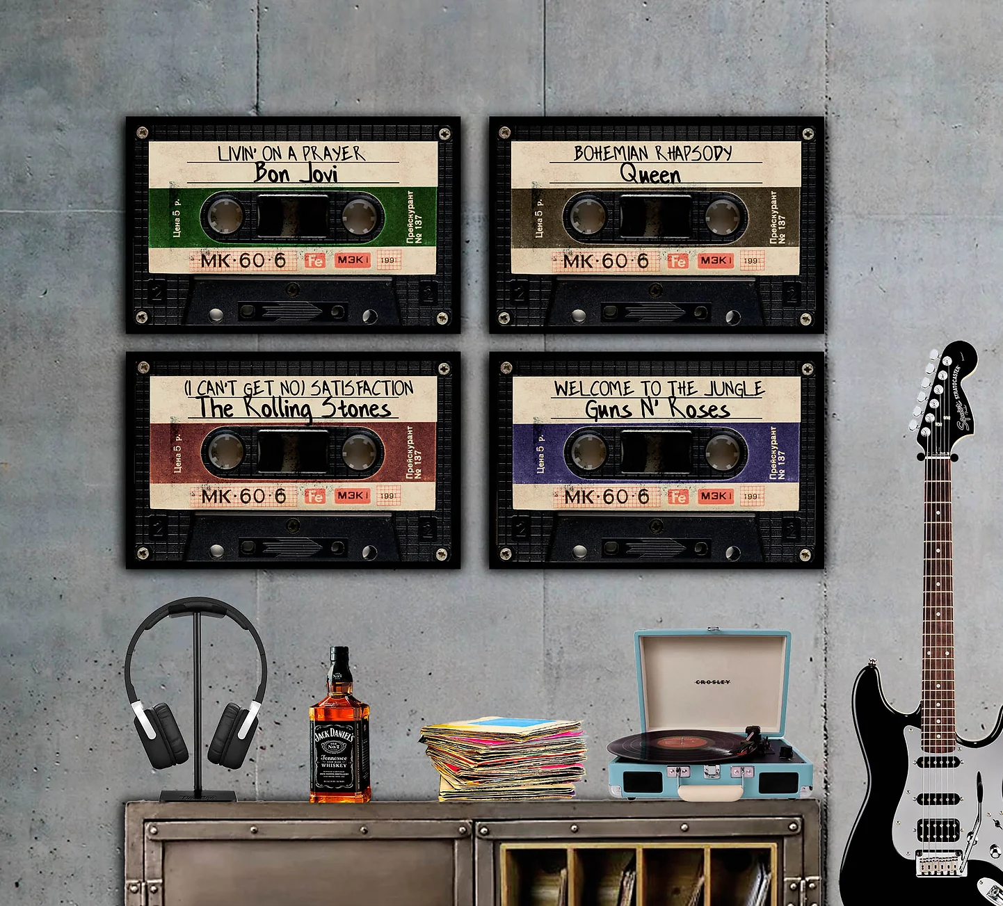 Combo Cassettes (4 Cuadros)