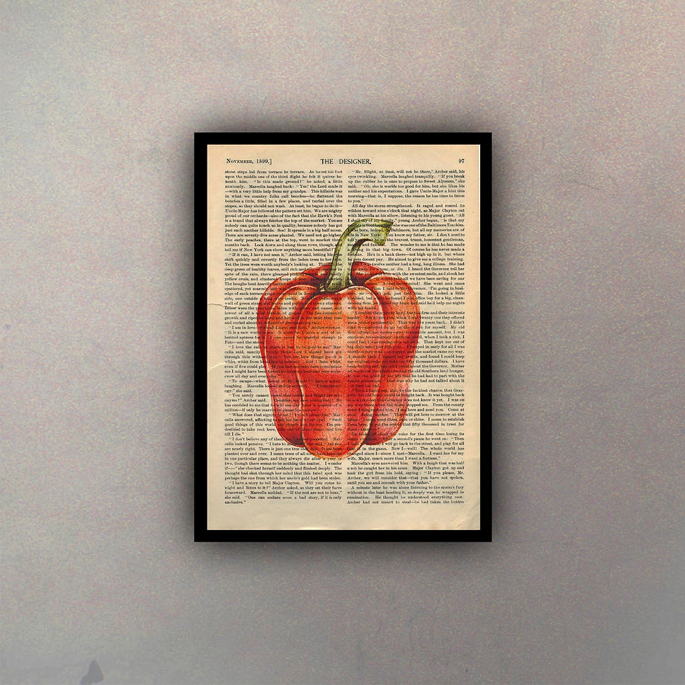Miniatura: Pimiento Fondo Vintage