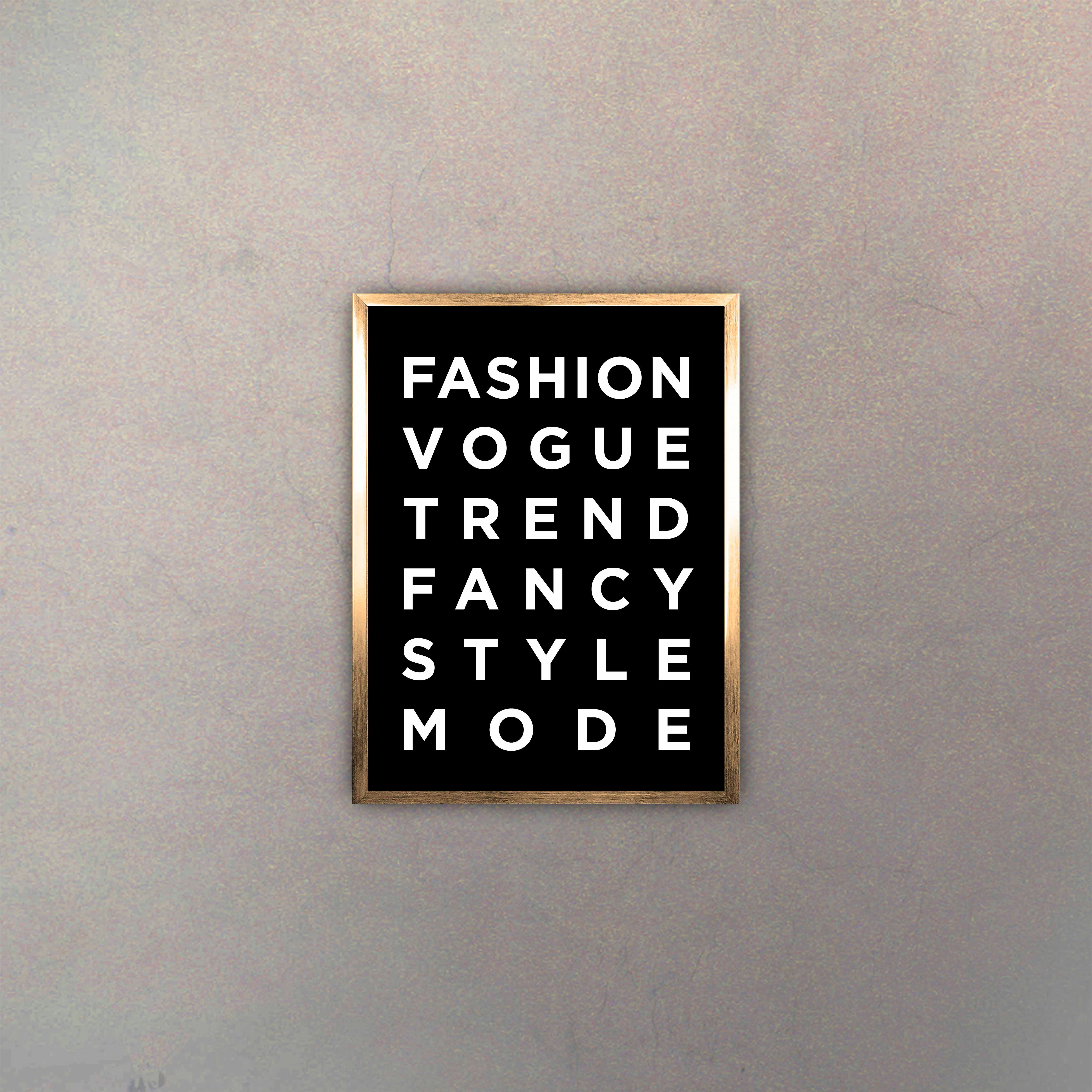 Tipografía Moda Gold