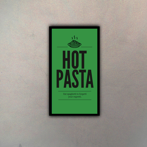 Hot Pasta Sticker Hot Pasta | Cuadros Vintage