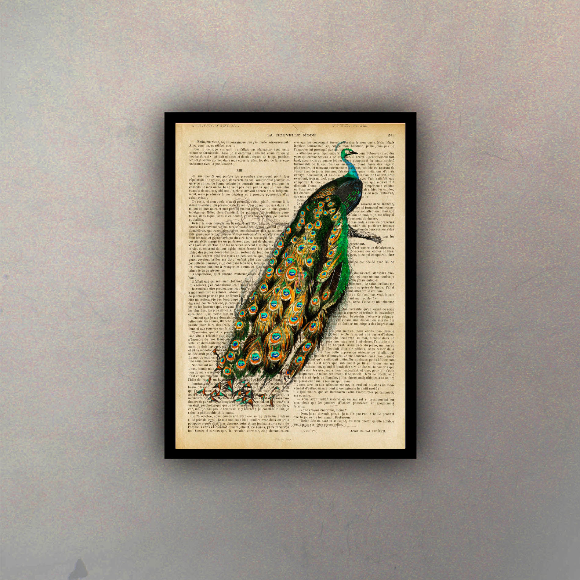 Pavo Real I Fondo Vintage