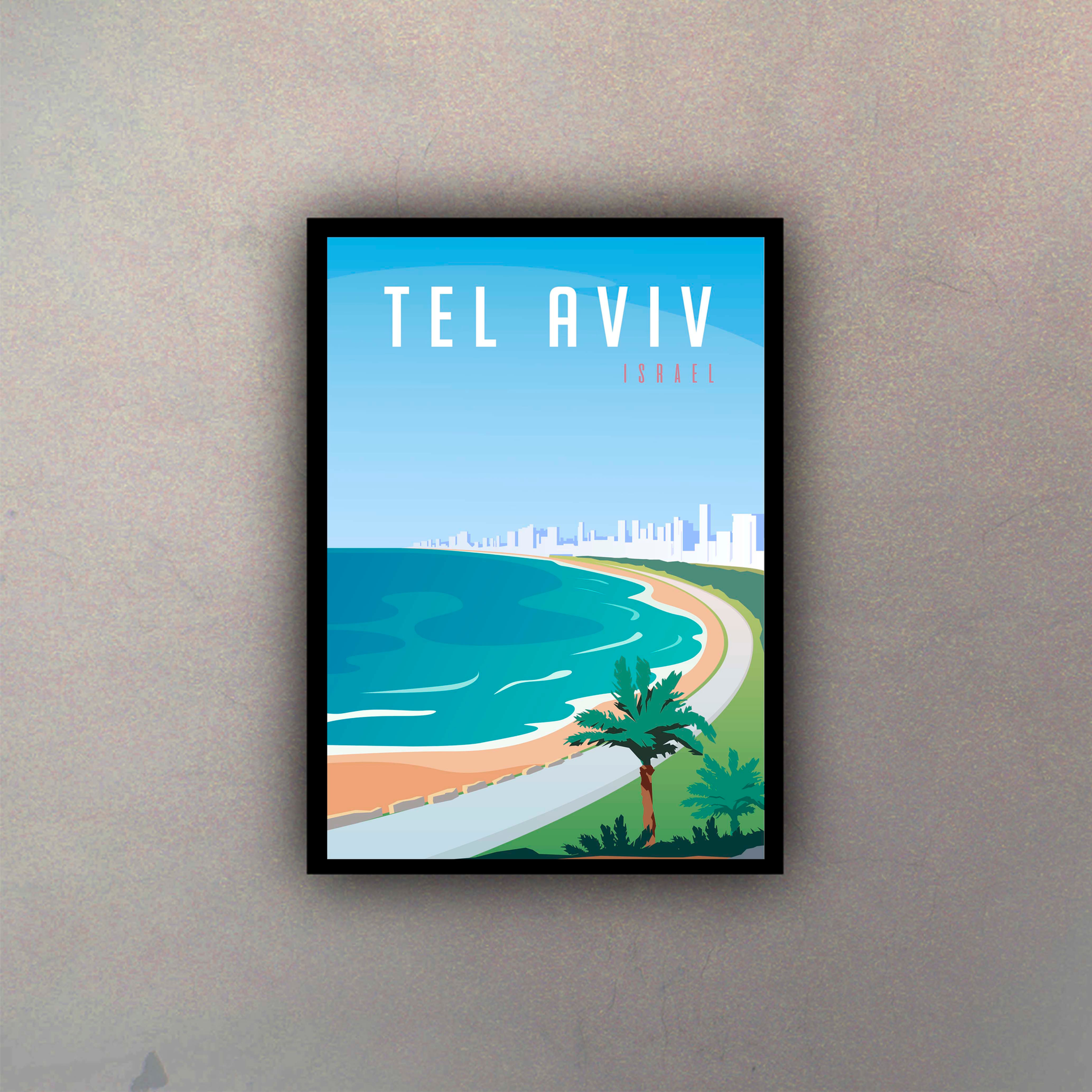 Afiche Vintage Tel Aviv