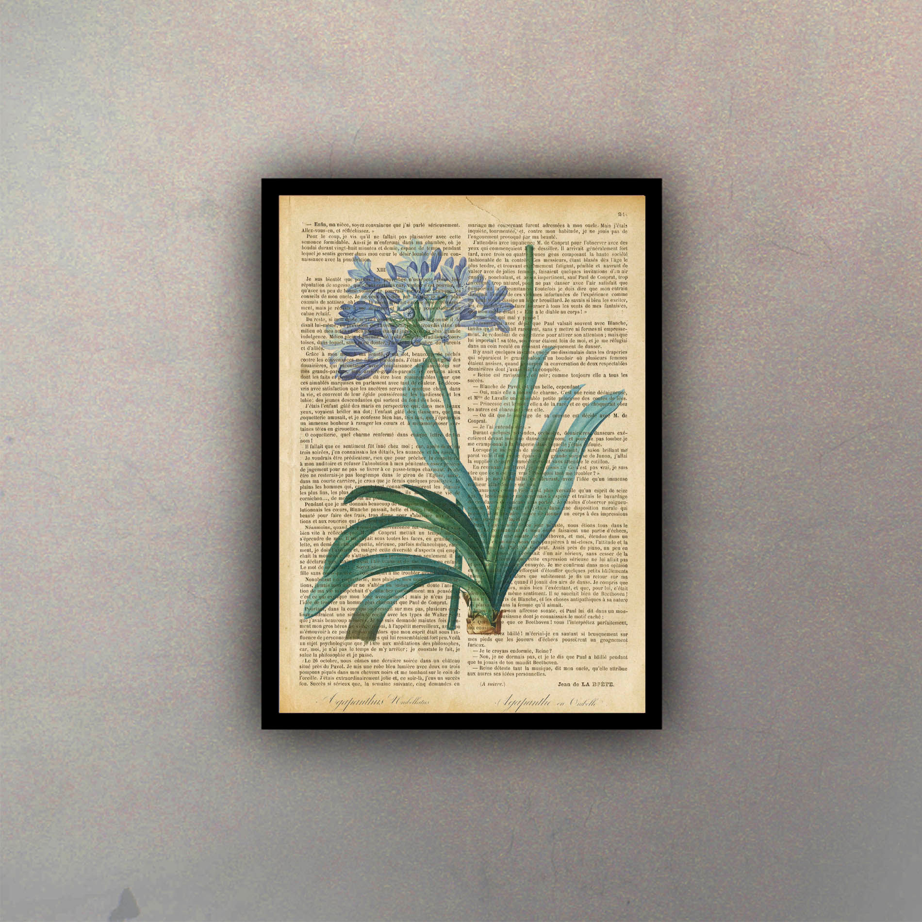 Flor II Fondo Vintage