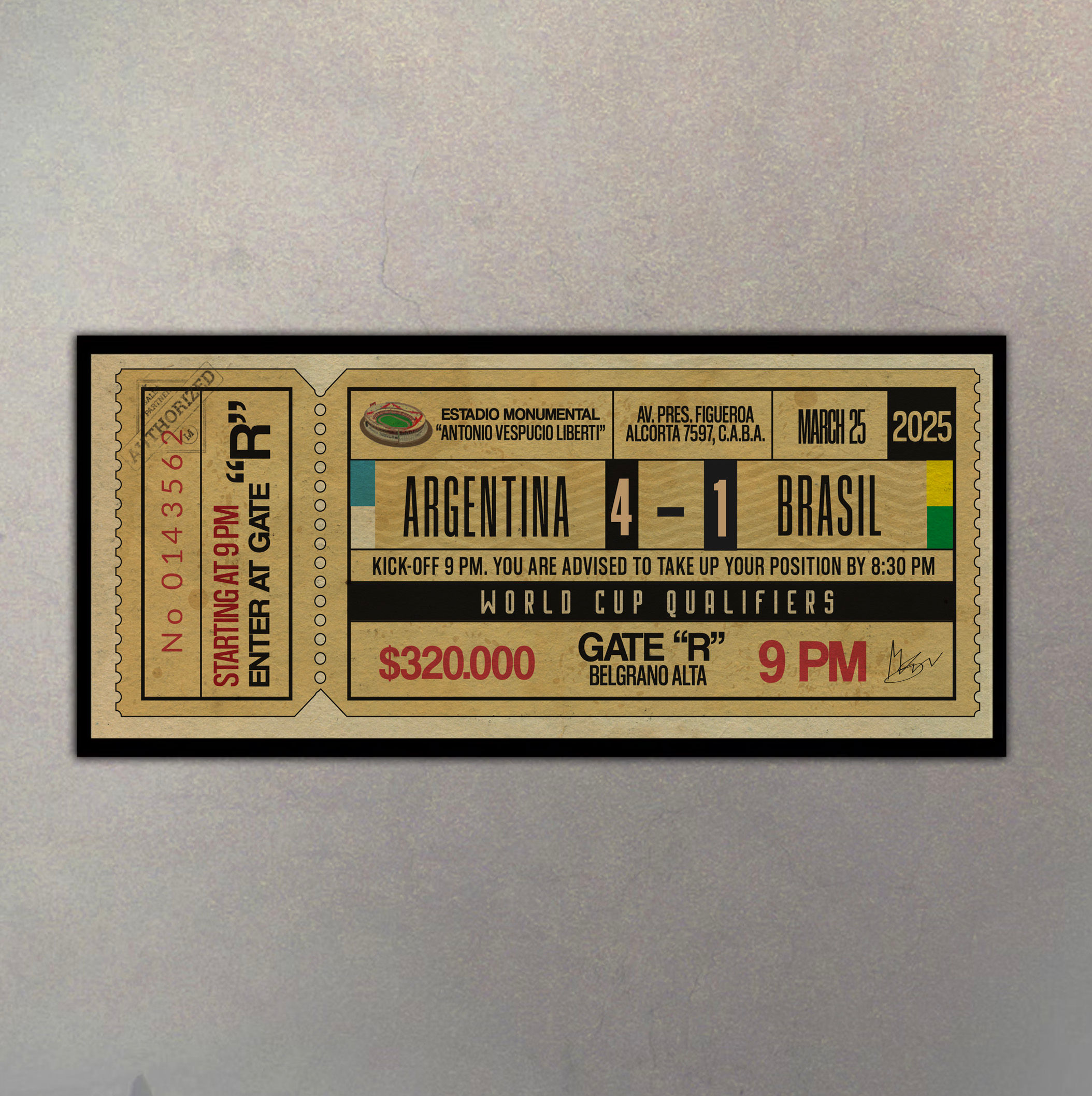 Ticket Argentina - Brasil